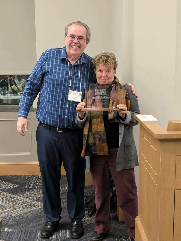 Donatella della Porta accepted the award from Rory McVeigh.